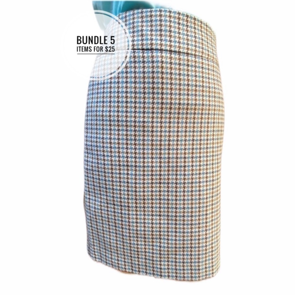 The Limited Houndstooth Pencil Skirt
